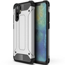 Odolný kryt Hybrid Armor strieborný – Huawei P30 Pro