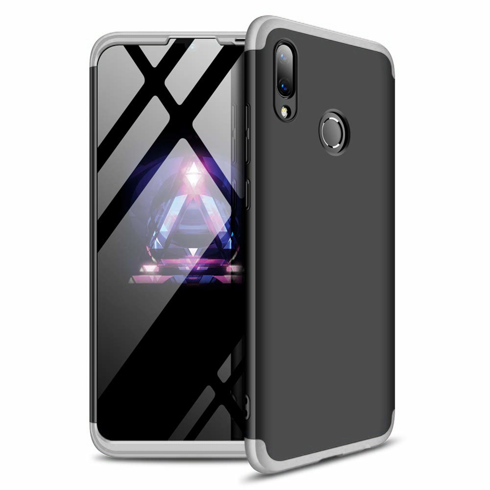 Puzdro 360 Protection čierno-strieborné – Huawei P Smart 2019 / Honor 10 Lite | Lacné Kryty Lacné Kryty | Puzdro 360 Protection čierno-strieborné – Huawei P Smart 2019 / Honor 10 Lite | Lacné Kryty
