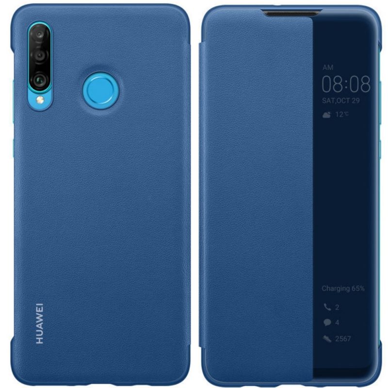 Lacné Kryty | Puzdro Huawei Smart View modré – Huawei P30 Lite