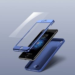 Puzdro Baseus 360 Full-wrap modré + Tvrdené sklo – iPhone 7 / 8 | Lacné Kryty Lacné Kryty | Puzdro Baseus 360 Full-wrap modré + Tvrdené sklo – iPhone 7 / 8 | Lacné Kryty