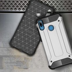 Odolný kryt Hybrid Armor strieborný – Huawei Y6 2019 | Lacné Kryty Lacné Kryty | Odolný kryt Hybrid Armor strieborný – Huawei Y6 2019 | Lacné Kryty