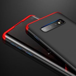 Lacné Kryty | Puzdro 360 Protection červeno-čierne – Samsung Galaxy S10 Plus (S10+) | Lacné Kryty