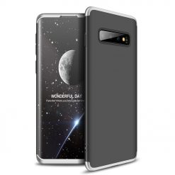 Puzdro 360 Protection čierno-strieborné – Samsung Galaxy S10 Plus (S10+)