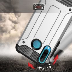 Odolný kryt Hybrid Armor strieborný – Huawei P30 Lite | Lacné Kryty Lacné Kryty | Odolný kryt Hybrid Armor strieborný – Huawei P30 Lite | Lacné Kryty