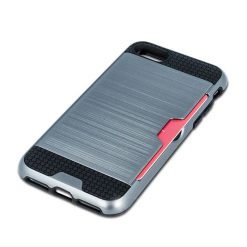Lacné Kryty | Odolné puzdro Defender Card strieborné – Apple iPhone 7 / iPhone 8 / iPhone SE 2020 / iPhone SE 2022 | Lacné Kryty
