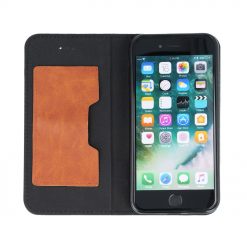 Lacné Kryty | Peňaženkové puzdro Retro case čierne – Apple iPhone 7 / iPhone 8 / iPhone SE 2020 / iPhone SE 2022 | Lacné Kryty