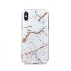 Zadný kryt s potlačou Marble biely – iPhone 7 / 8