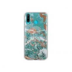 Zadný kryt s potlačou Marble zelený – Huawei P30 Lite