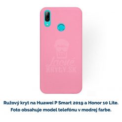 Zadný kryt Soft Matt ružový – Huawei P Smart 2019 / Honor 10 Lite