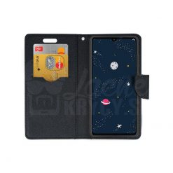 Lacné Kryty | Peňaženkové puzdro Fancy Book zlato-čierne – Huawei P30 Lite | Lacné Kryty