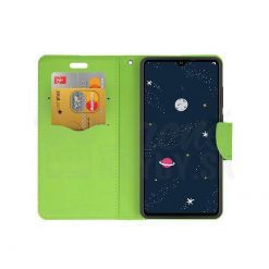 Peňaženkové puzdro Fancy Book modro-limetkové – Huawei P30 Lite | Lacné Kryty Lacné Kryty | Peňaženkové puzdro Fancy Book modro-limetkové – Huawei P30 Lite | Lacné Kryty