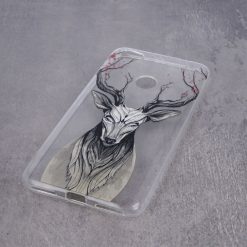 Zadný kryt Trendy s potlačou Jeleň transparentný – Huawei P30 Lite | Lacné Kryty Lacné Kryty | Zadný kryt Trendy s potlačou Jeleň transparentný – Huawei P30 Lite | Lacné Kryty