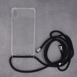 Zadný transparentný kryt s čiernou šnúrkou Neck Strap – Apple iPhone 7 / iPhone 8 / iPhone SE 2020 / iPhone SE 2022 | Lacné Kryty Lacné Kryty | Zadný transparentný kryt s čiernou šnúrkou Neck Strap – Apple iPhone 7 / iPhone 8 / iPhone SE 2020 / iPhone SE 2022 | Lacné Kryty