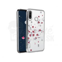 Zadný kryt Flower case strieborný – Huawei P30 Lite