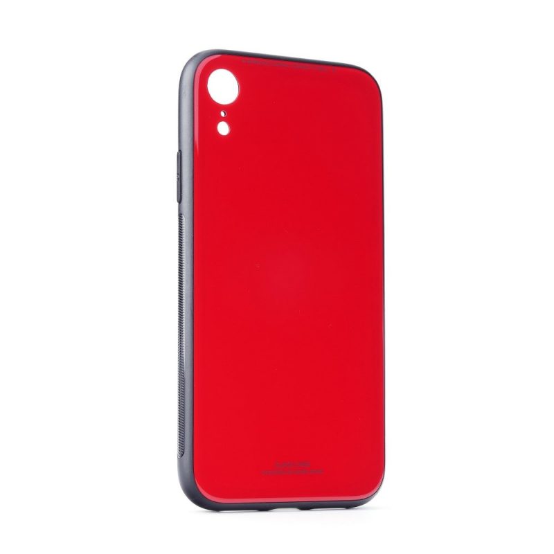 Lacné Kryty | Sklenený kryt Glass Case červený – iPhone Xr