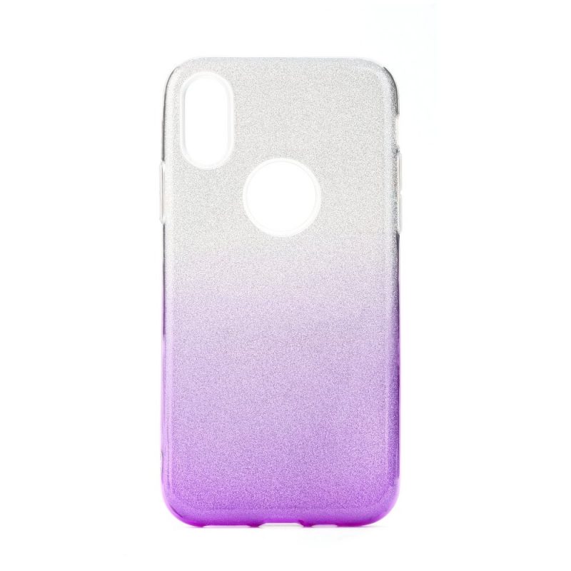 Lacné Kryty | Ligotavý Kryt Forcell Shining transparentno-fialový – Huawei P30 Lite