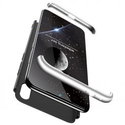 Lacné Kryty | Puzdro 360 Protection čierno-strieborné – Xiaomi Redmi Note 7 | Lacné Kryty