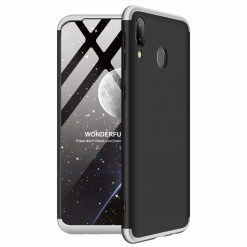 Puzdro 360 Protection čierno-strieborné – Samsung Galaxy M20