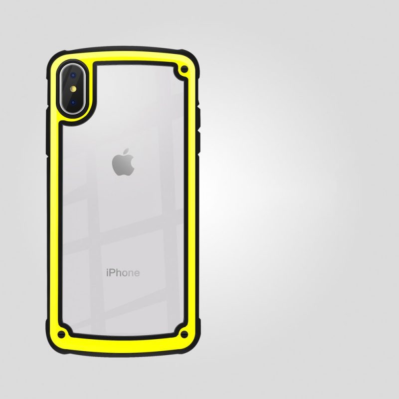 Lacné Kryty | Odolné puzdro Solid case žlté – iPhone X / iPhone XS