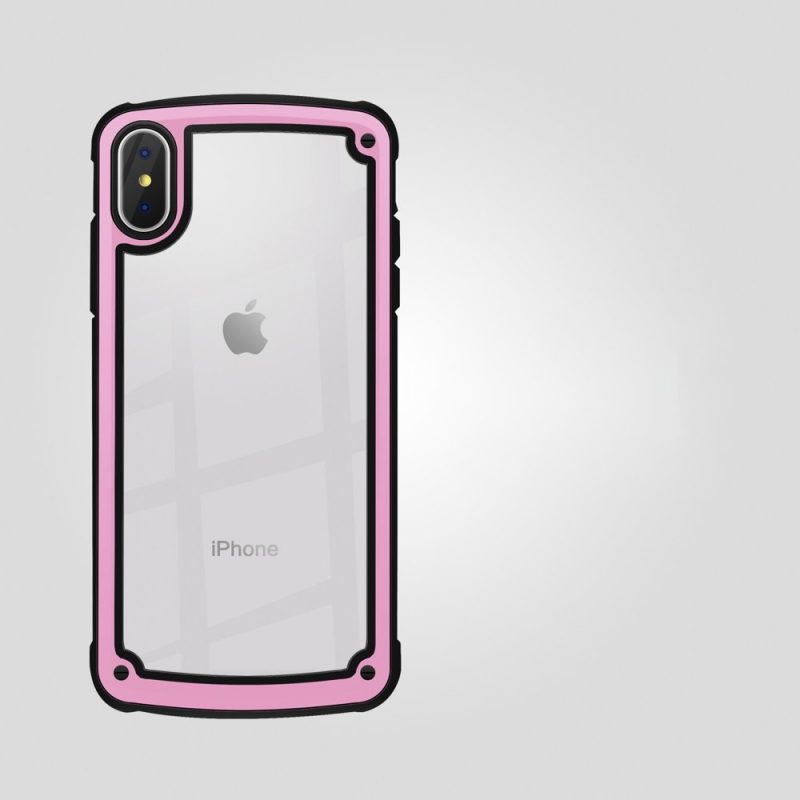 Lacné Kryty | Odolné puzdro Solid case ružové – iPhone X / iPhone XS