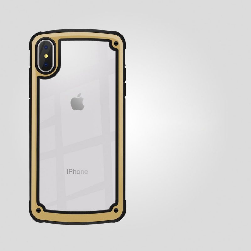 Lacné Kryty | Odolné puzdro Solid case zlaté – iPhone X / iPhone XS