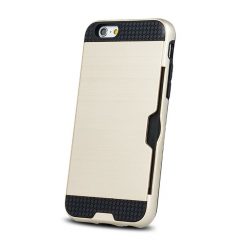 Odolné puzdro Defender Card zlaté – iPhone 6 / 6S