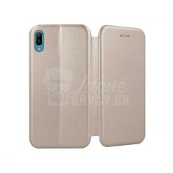 Lacné Kryty | Peňaženkové puzdro Elegance zlaté – Huawei Y6 2019 | Lacné Kryty