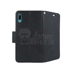 Lacné Kryty | Peňaženkové puzdro Fancy Book čierne – Huawei Y6 2019 | Lacné Kryty