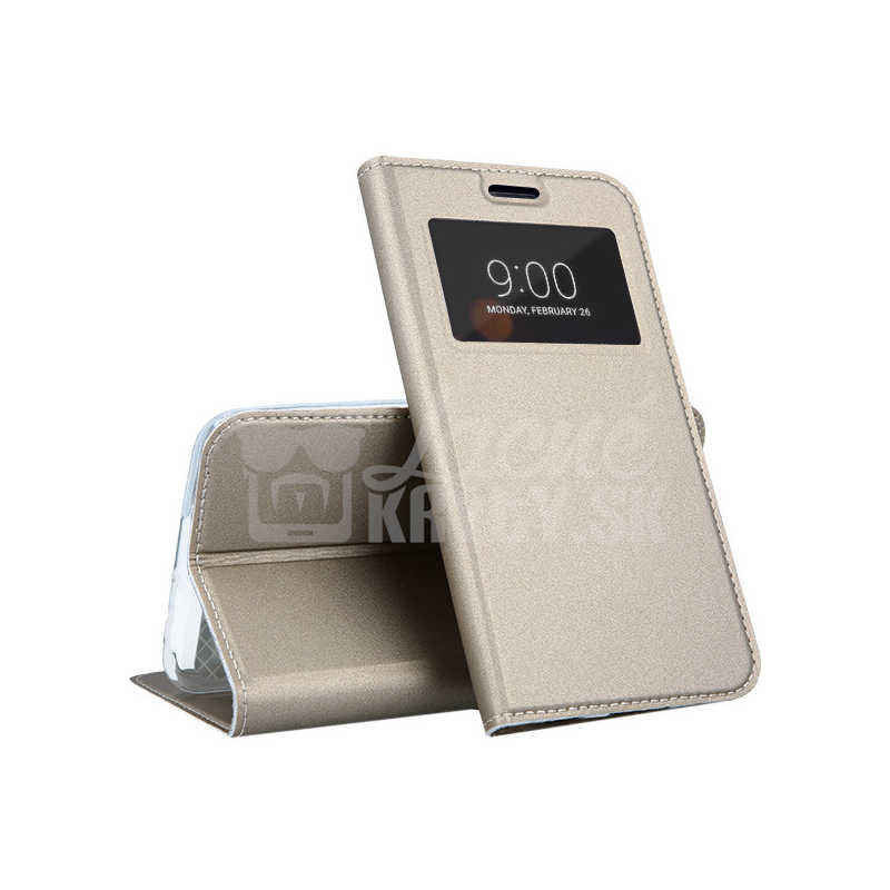 Knižkové puzdro Smart Look zlaté – Huawei Y6 2019 | Lacné Kryty Lacné Kryty | Knižkové puzdro Smart Look zlaté – Huawei Y6 2019 | Lacné Kryty