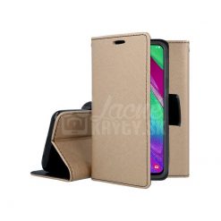 Lacné Kryty | Peňaženkové puzdro Fancy Book zlato-čierne – Samsung Galaxy A40 | Lacné Kryty