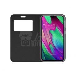 Lacné Kryty | Knižkové puzdro Smart Look čierne – Samsung Galaxy A40 | Lacné Kryty