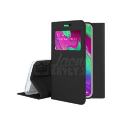 Lacné Kryty | Knižkové puzdro Smart Look čierne – Samsung Galaxy A40 | Lacné Kryty