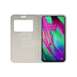 Knižkové puzdro Smart Look zlaté – Samsung Galaxy A40 | Lacné Kryty Lacné Kryty | Knižkové puzdro Smart Look zlaté – Samsung Galaxy A40 | Lacné Kryty