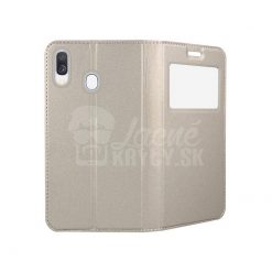 Knižkové puzdro Smart Look zlaté – Samsung Galaxy A40 | Lacné Kryty Lacné Kryty | Knižkové puzdro Smart Look zlaté – Samsung Galaxy A40 | Lacné Kryty