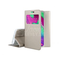 Knižkové puzdro Smart Look zlaté – Samsung Galaxy A40 | Lacné Kryty Lacné Kryty | Knižkové puzdro Smart Look zlaté – Samsung Galaxy A40 | Lacné Kryty