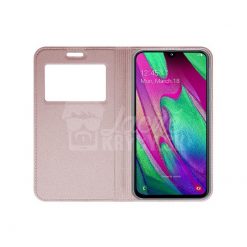Lacné Kryty | Knižkové puzdro Smart Look ružové – Samsung Galaxy A40 | Lacné Kryty
