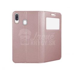 Lacné Kryty | Knižkové puzdro Smart Look ružové – Samsung Galaxy A40 | Lacné Kryty