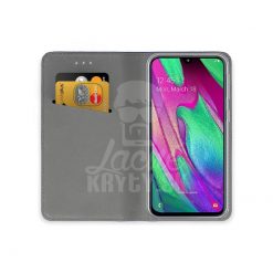 Lacné Kryty | Knižkové puzdro Magnet Book zlaté – Samsung Galaxy A40 | Lacné Kryty