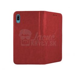 Lacné Kryty | Kožené puzdro Smart Pro červené – Huawei Y6 2019 | Lacné Kryty
