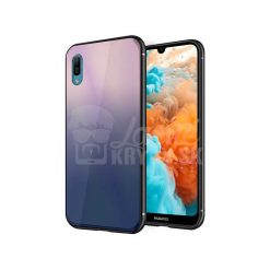 Sklenený kryt Aurora glass hnedo-čierny – Huawei Y6 2019