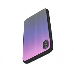 Lacné Kryty | Sklenený kryt Aurora glass ružovo-čierny – Samsung Galaxy A70 | Lacné Kryty