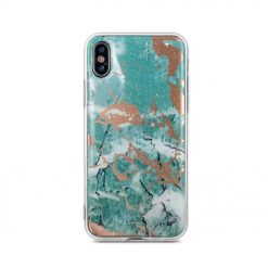 Zadný kryt s potlačou Marble zelený – Samsung Galaxy A70