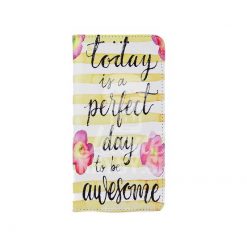 Lacné Kryty | Knižkové puzdro Trendy Perfect day to be awesome – Huawei Y6 2019 | Lacné Kryty
