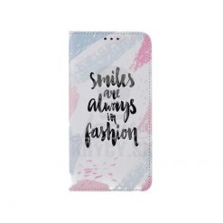 Lacné Kryty | Knižkové puzdro Trendy case Smiles are always in fashion – Huawei Y6 2019 | Lacné Kryty