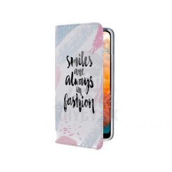 Lacné Kryty | Knižkové puzdro Trendy case Smiles are always in fashion – Huawei Y6 2019 | Lacné Kryty