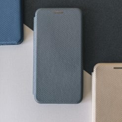 Lacné Kryty | Knižkové puzdro Verona sivé – Xiaomi Redmi Note 7 | Lacné Kryty