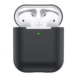 Puzdro Baseus Silica Gel Protector čierne – Apple AirPods