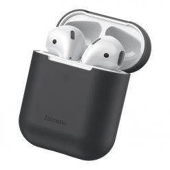 Lacné Kryty | Puzdro Baseus Silica Gel Protector čierne – Apple AirPods | Lacné Kryty