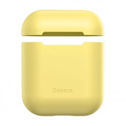 Lacné Kryty | Puzdro Baseus Silica Gel Protector žlté – Apple AirPods | Lacné Kryty