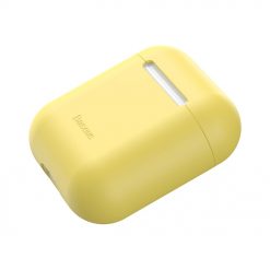 Lacné Kryty | Puzdro Baseus Silica Gel Protector žlté – Apple AirPods | Lacné Kryty